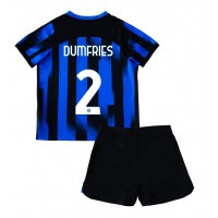 Dres Inter Milan Denzel Dumfries #2 Domaci za djecu 2023-24 Kratak Rukav (+ kratke hlače)